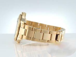 Thumbnail von Rolex Yacht-Master Medium Yachtmaster 35mm Gelbgold 750 68628 1997 Automatik Lady 18kt Yellow Gold Oyster-band Chronometer Blue Dial