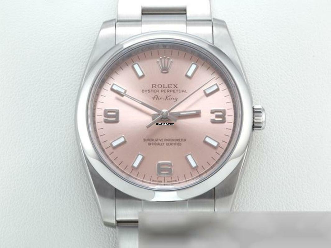  Rolex Air King 34mm Medium 114200 Edelstahl Automatik Stahl Stainless Steel Oyster-band Chronometer 