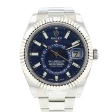 Thumbnail von Rolex Sky-Dweller Steel Oyster Fluted Blue Dial NEW IN STICKERS