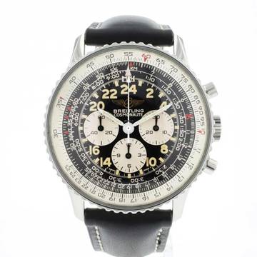  Breitling Navitimer Cosmonaute Steel Black Dial 