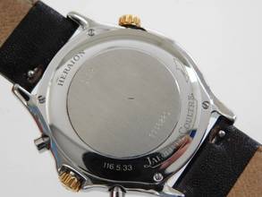 Thumbnail von Jaeger-LeCoultre Heraion Reveil Herrenuhr Chronograph Alarm im Top Zustand 36mm Stahl / Gold