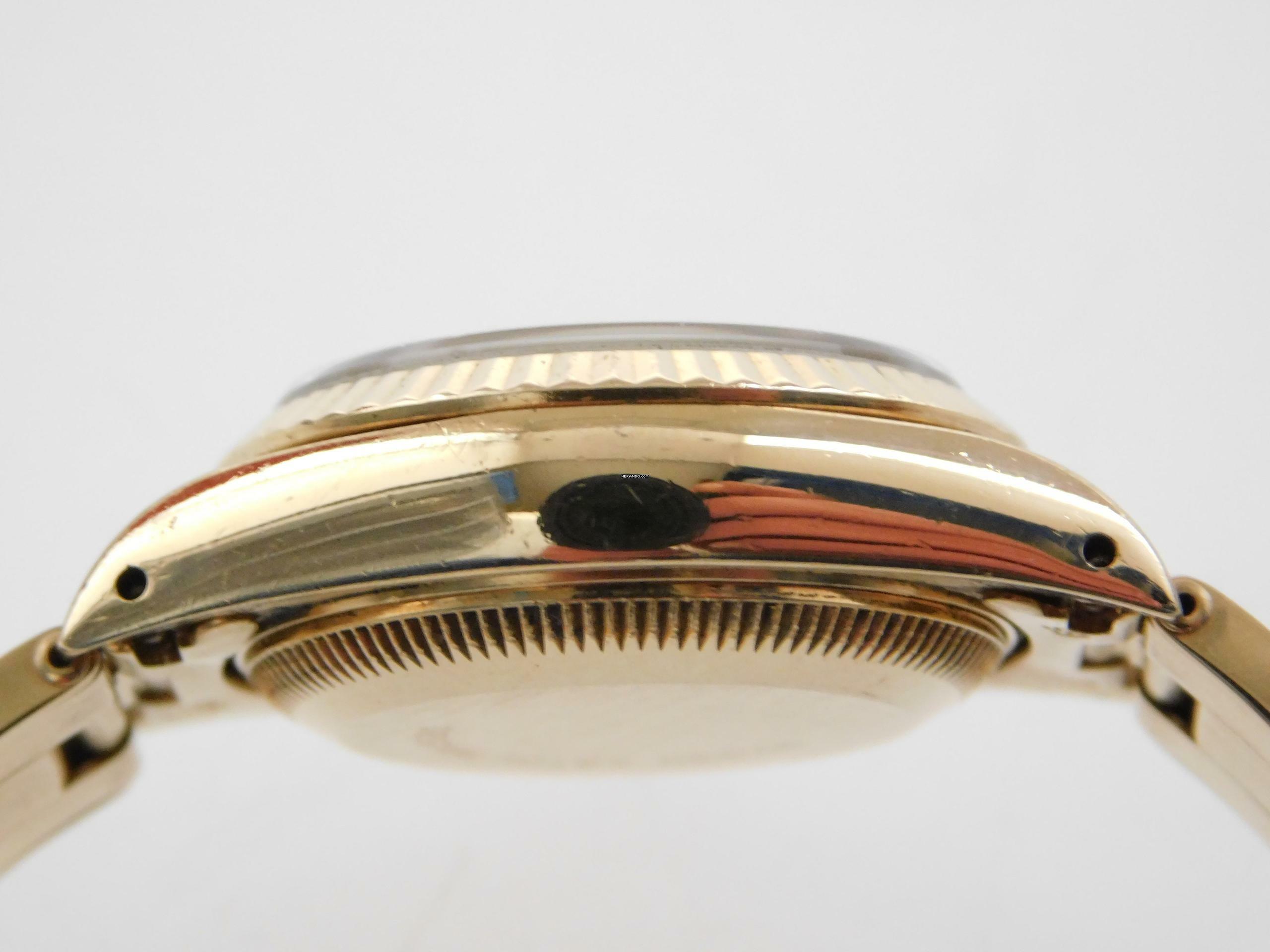 Thumbnail von Rolex Lady-Datejust 18 Karat Gelbgold Lady-Datejust mit Oysterband Box und Zubehör wie Neu von 1982 Saphirglas Schnellschaltung volles Band im Traumzustand !