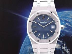 Thumbnail von Audemars Piguet Royal Oak Jumbo jumbo” Extra Thin 39mm Blue Dial Like New Full Set