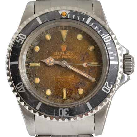  Rolex Submariner (No Date) 5513 Meteorite brown caramel color dial 1965 