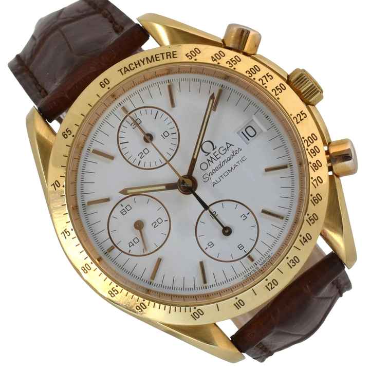  Omega Speedmaster Reduced 36112000 Reduced yellow gold 18KT Automatic Full Set 