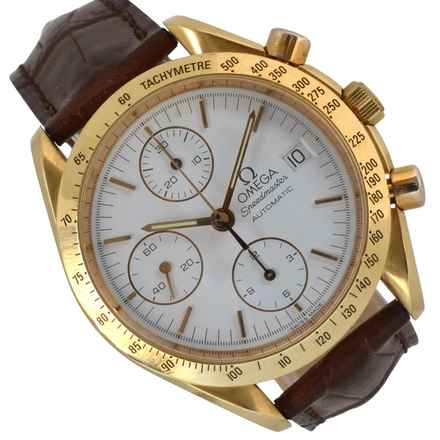  Omega Speedmaster Reduced 36112000 Reduced yellow gold 18KT Automatic Full Set 