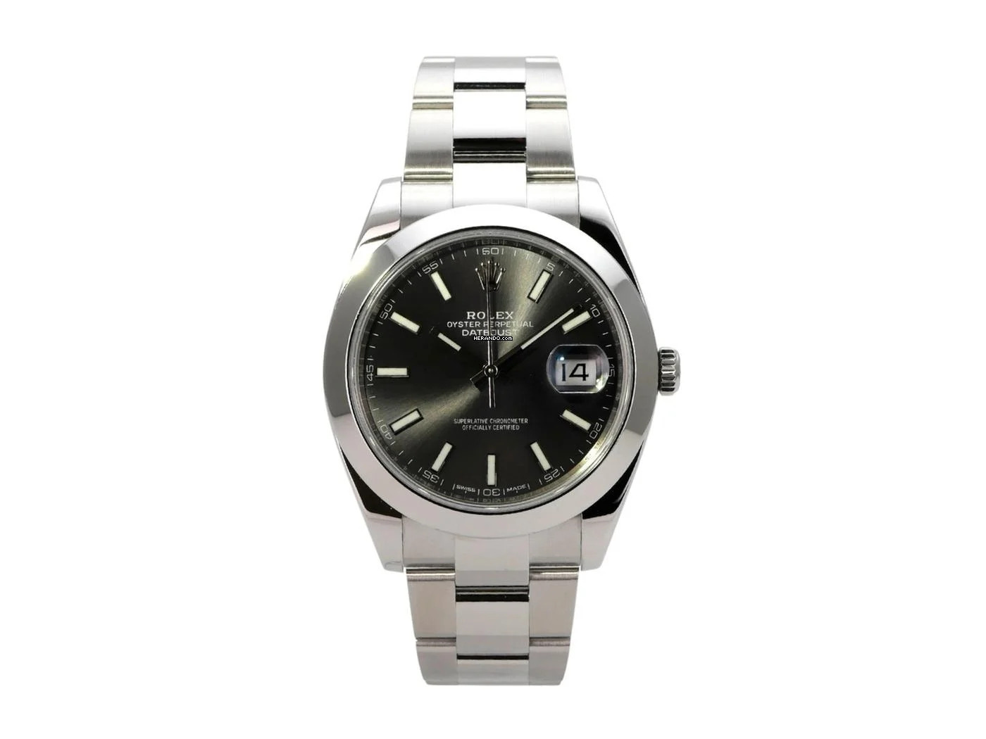 Rolex Datejust 41 Edelstahl 126300 Rhodium
