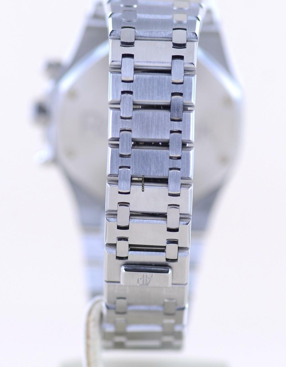 Thumbnail von Audemars Piguet Royal Oak Chronograph Stahl blue Dial Automatik 39mm rar TOP B+P