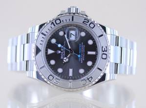 Thumbnail von Rolex Yacht-Master 40 Stahl Platin Herrenuhr 40 mm Rhodium grey 3235