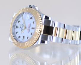 Thumbnail von Rolex Yacht-Master Stahl Gold Medium 35 mm white Dial 2013 Rehaut B+P