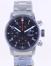 Thumbnail von Fortis Flieger (Submodel) Day Date Chronograph Automatic 7750 black Dial B+P