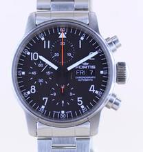 Thumbnail von Fortis Flieger (Submodel) Day Date Chronograph Automatic 7750 black Dial B+P