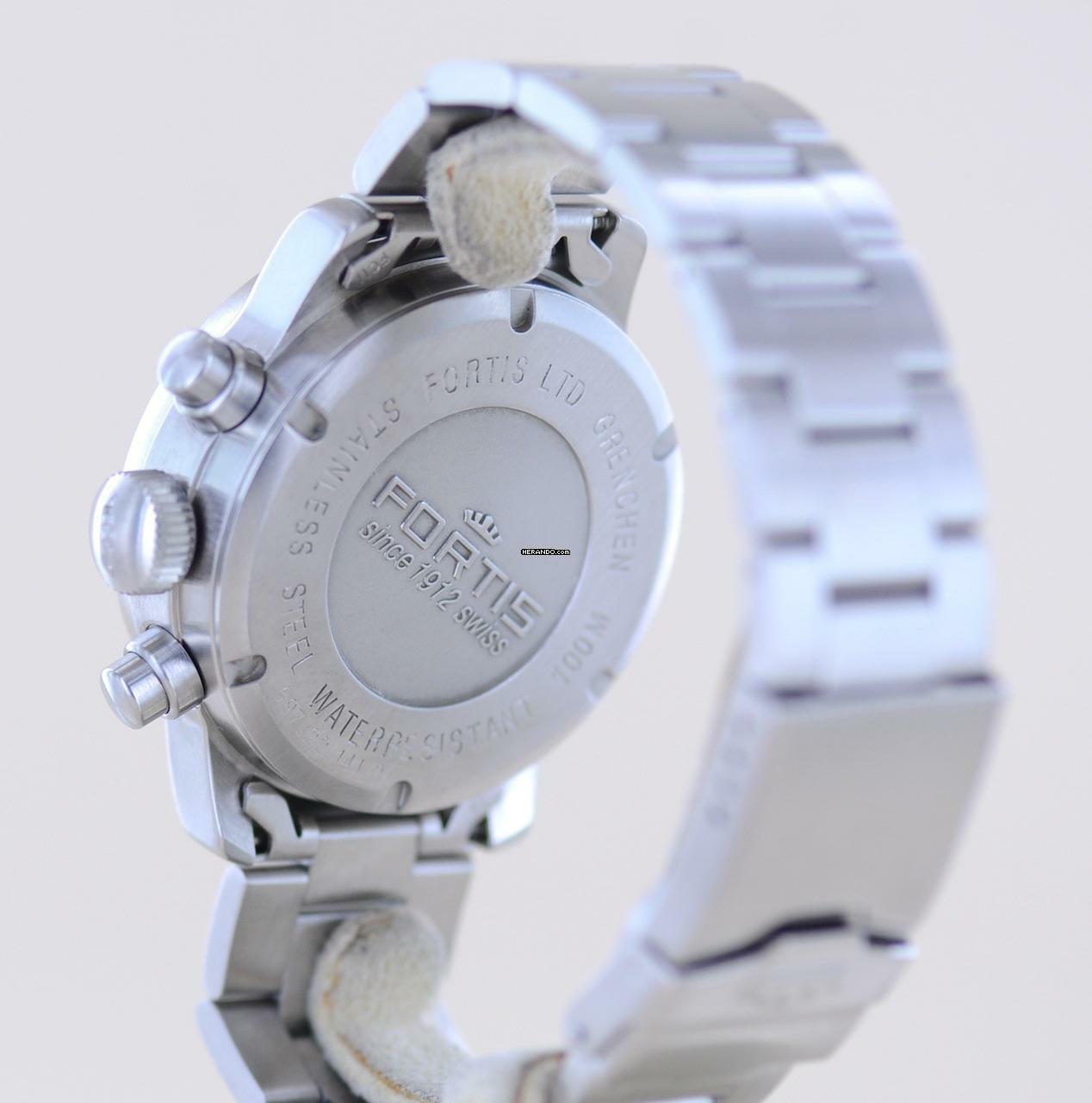 Thumbnail von Fortis Flieger (Submodel) Day Date Chronograph Automatic 7750 black Dial B+P