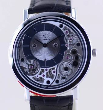  Piaget Altiplano Ultimate 18K White Gold ultra thin Skeleton Automatic 41mm Service 