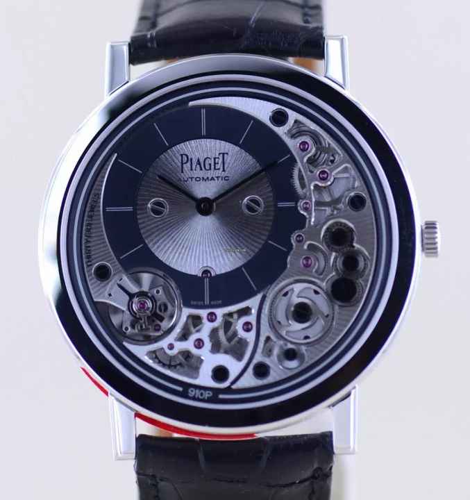  Piaget Altiplano Ultimate 18K White Gold ultra thin Skeleton Automatic 41mm Service 