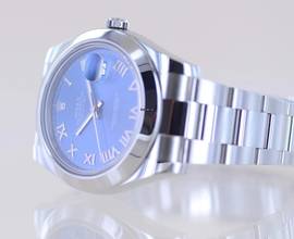 Thumbnail von Rolex Datejust II Stahl Oyster blue roman Dial 41mm blau 116300 Top B+P