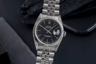 Thumbnail von Rolex Datejust 36 Black Dial Stahl / Weissgold Ref. 16234 Klassiker X-Serie