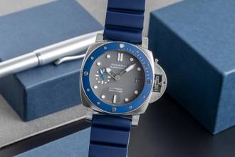 Thumbnail von Panerai Luminor Submersible Edelstahl Automatik Herrenuhr Ref. PAM00959 B&P 2021