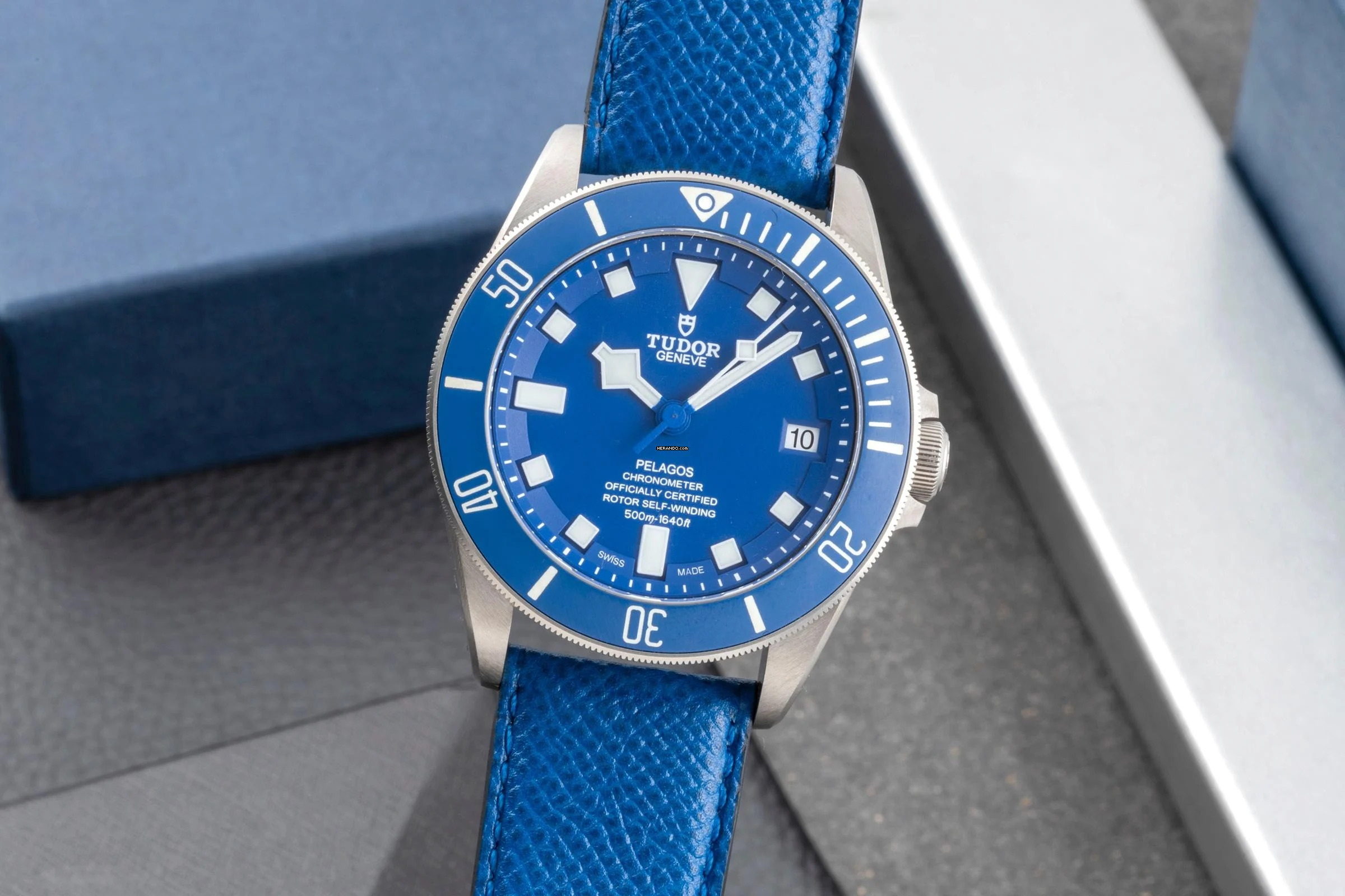  Tudor Pelagos Blue Automatik Titan Herrenuhr Ref. 25600TB Papiere 2024 