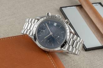 Thumbnail von Omega Speedmaster Date Chronograph Stahl Automatik Herrenuhr Ref. 3511.80.00