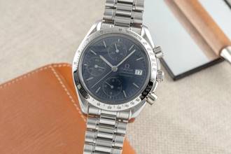 Thumbnail von Omega Speedmaster Date Chronograph Stahl Automatik Herrenuhr Ref. 3511.80.00
