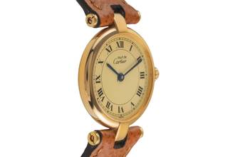 Thumbnail von Cartier Vendome LC PM Vermeil 925 Silber Ivory Dial Damenuhr Ref. 84978213