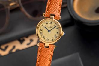Thumbnail von Cartier Vendome LC PM Vermeil 925 Silber Ivory Dial Damenuhr Ref. 84978213