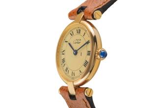 Thumbnail von Cartier Vendome LC PM Vermeil 925 Silber Ivory Dial Damenuhr Ref. 84978213