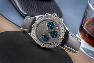Thumbnail von Breitling Windrider Chronograph Sextant Stahl vergoldet Herrenuhr Ref. B55045