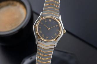 Thumbnail von Ebel Classic Wave Lady Stahl / Gold Quarz Damenuhr Ref. 181908 Klassiker