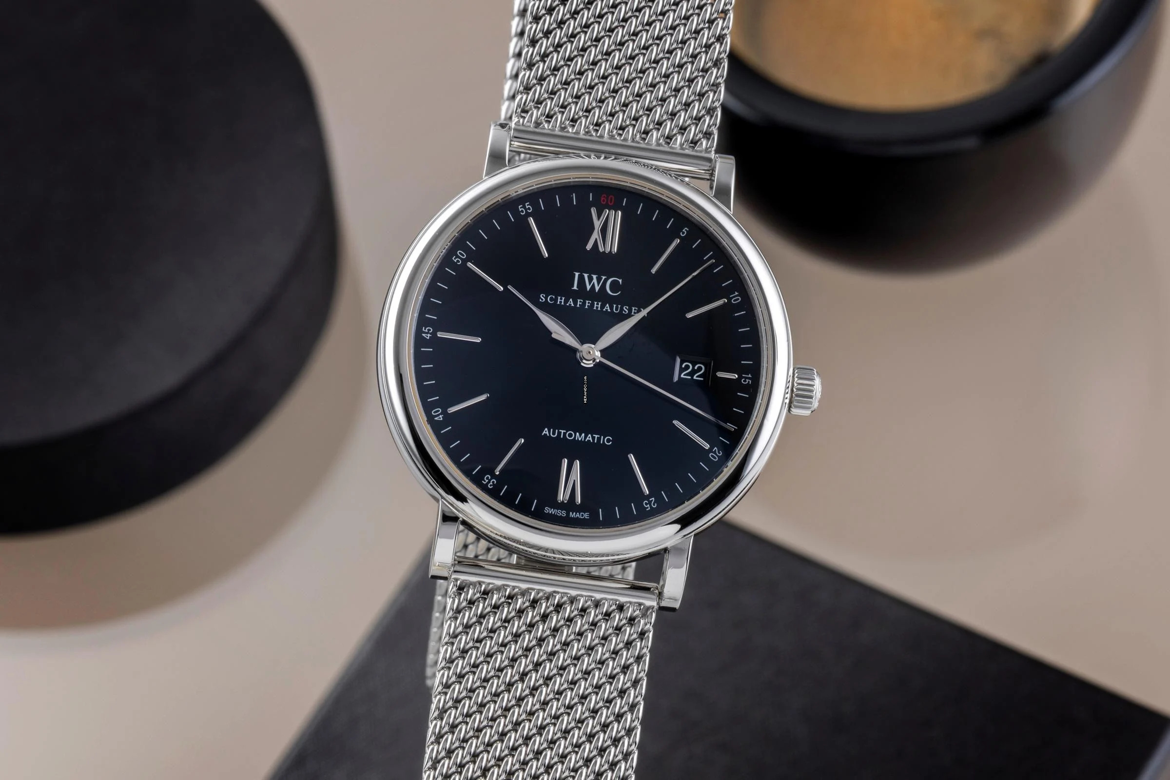  IWC Portofino Automatic Schaffhausen Portofino Automatik Edelstahl Herrenuhr Ref IW356501 