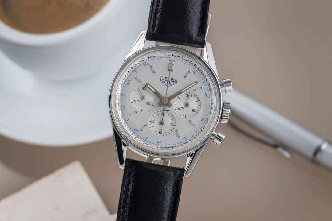  TAG Heuer Carrera 1964 Re-Edition Stahl Handaufzug Ref. CS3110.BC0726 B&P 