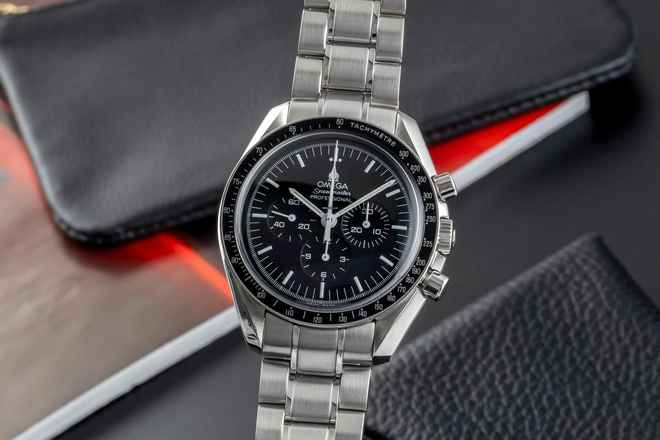  Omega Speedmaster Professional Moonwatch Stahl Handaufzug Ref. 311.30.42.30.01.005 Klassiker 