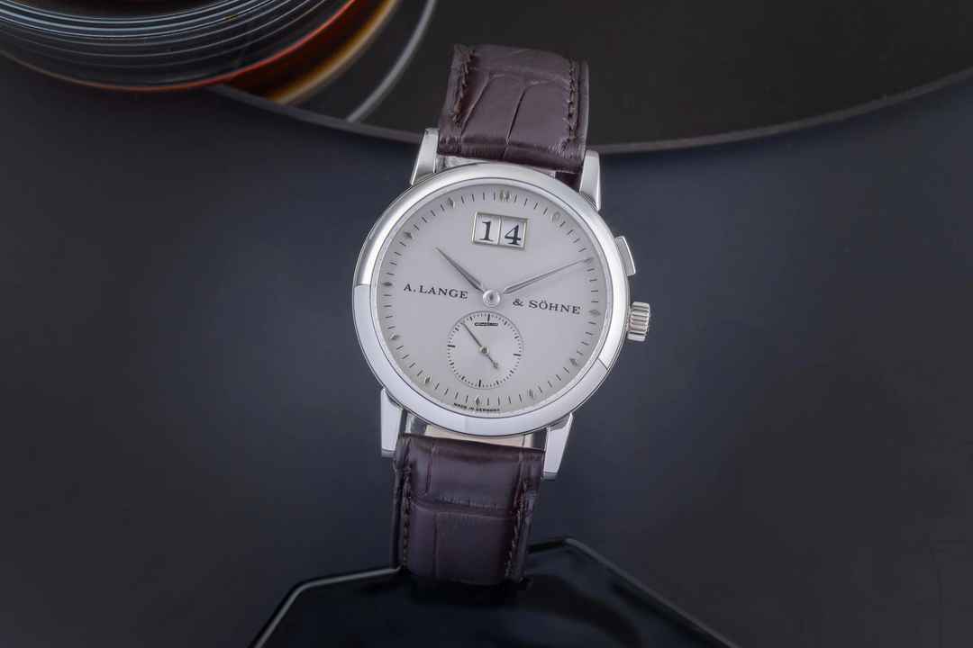  A. Lange & Söhne Saxonia 950 Platin Handaufzug Ref. 105.025 Seltenheit Box 