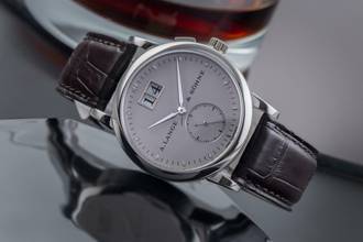 Thumbnail von A. Lange & Söhne Saxonia 950 Platin Handaufzug Ref. 105.025 Seltenheit Box