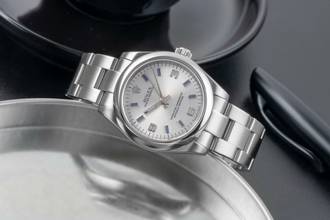 Thumbnail von Rolex Oyster Perpetual 31 Silver Dial Automatik Edelstahl Damenuhr Ref. 177200