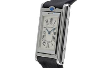 Thumbnail von Cartier Tank Basculante Edelstahl unisex Saphirglas Ref. W1011258 Klassiker B&P