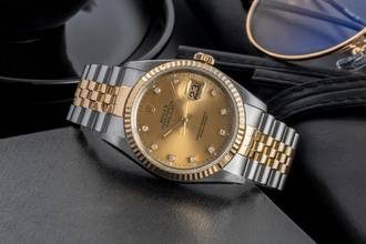 Thumbnail von Rolex Datejust 36 Stahl / Gold Diamond Dial Automatik Herrenuhr Ref. 16233