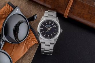 Thumbnail von Rolex Air King 34 Black Dial Oyster Edelstahl Automatik Herrenuhr Ref. 14000M