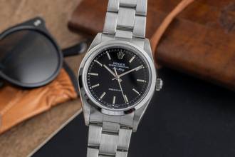 Thumbnail von Rolex Air King 34 Black Dial Oyster Edelstahl Automatik Herrenuhr Ref. 14000M