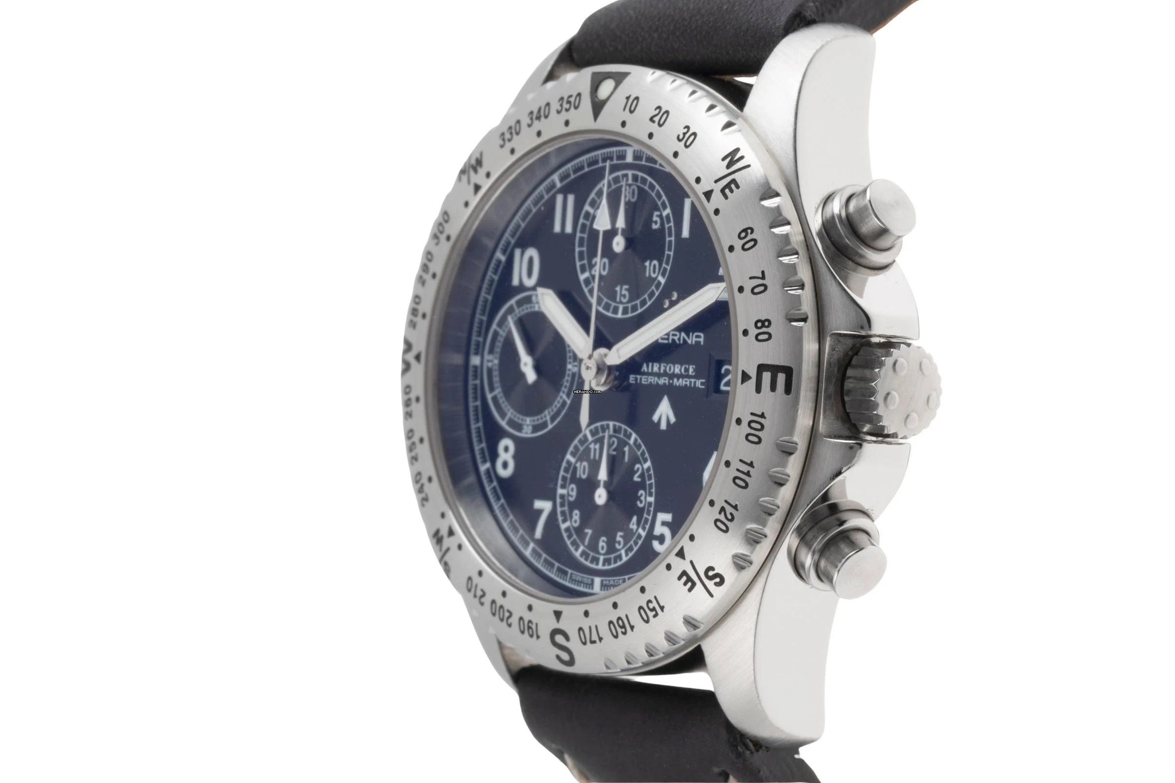 Thumbnail von Eterna Matic Airforce Chronograph Edelstahl Automatik Herrenuhr Ref. 8418.41