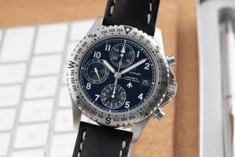 Thumbnail von Eterna Matic Airforce Chronograph Edelstahl Automatik Herrenuhr Ref. 8418.41