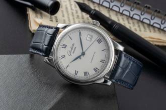 Thumbnail von Glashütte Original Senator Automatik Edelstahl Automatik Herrenuhr Ref. 39-11-02-03-04 Klassiker