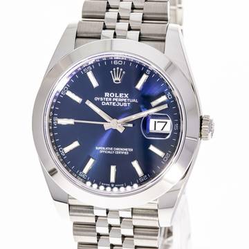  Rolex Datejust 41 Blue Jubilee – 126300 – like NEW – 2022 Full Set 