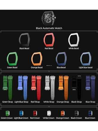  Tsar Bomba TB8218(1+7)FKM-03 Herrenuhr Atomic Interchangeable Watch Combo Automatik 46mm 5ATM 