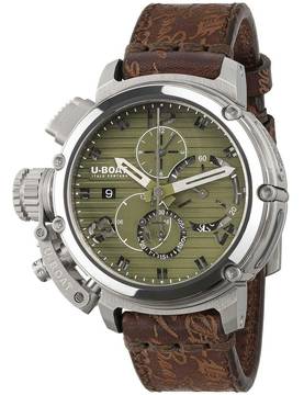  U-Boat Chimera 9591 Herrenuhr Chimera 46mm Chrono SS grün Automatik 10ATM 