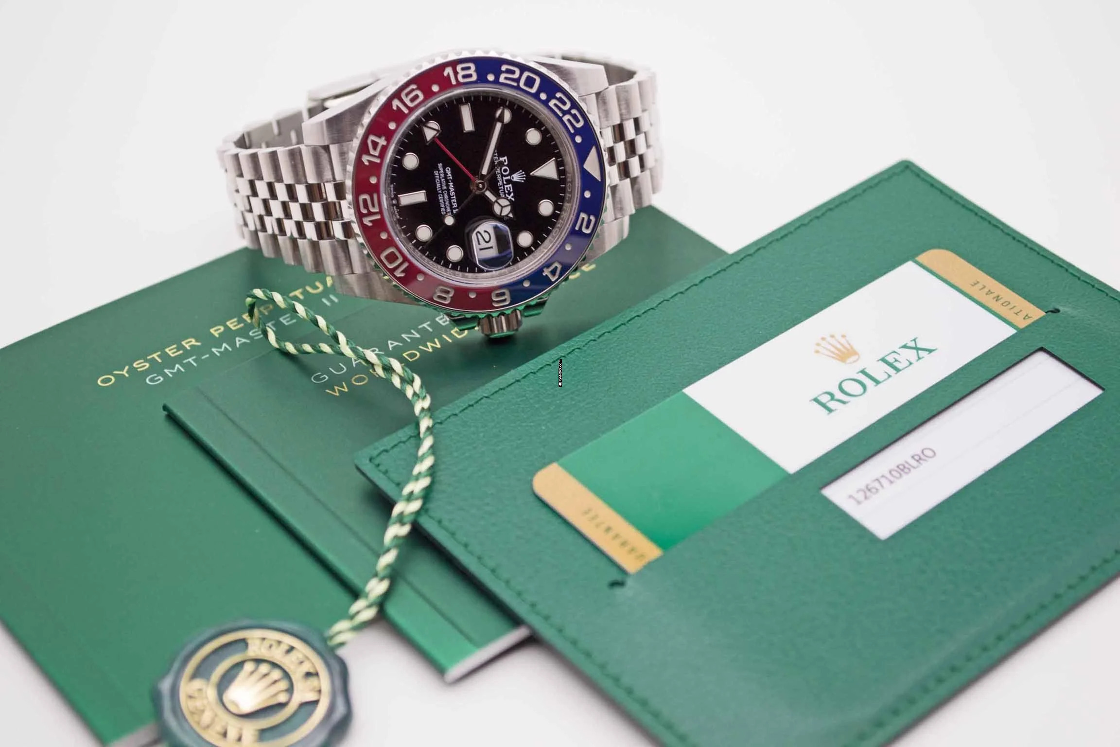 Thumbnail von Rolex GMT-Master II LC100 Fullset mit Wempe Erstkaufrechnung
