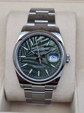 Thumbnail von Rolex Datejust 36 36mm 126200 Palm Dial - Oyster Bracelet Like New Condition Full Set 9-2021