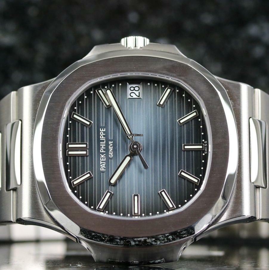 Thumbnail von Patek Philippe Nautilus Steel - Blue - New Calibre - New - Fullset - 09/2020