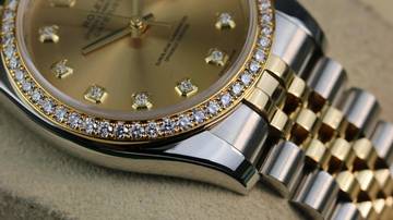 Thumbnail von Rolex Datejust 36 Steel Gold - Factory Diamond Champagne - like New - Fullset